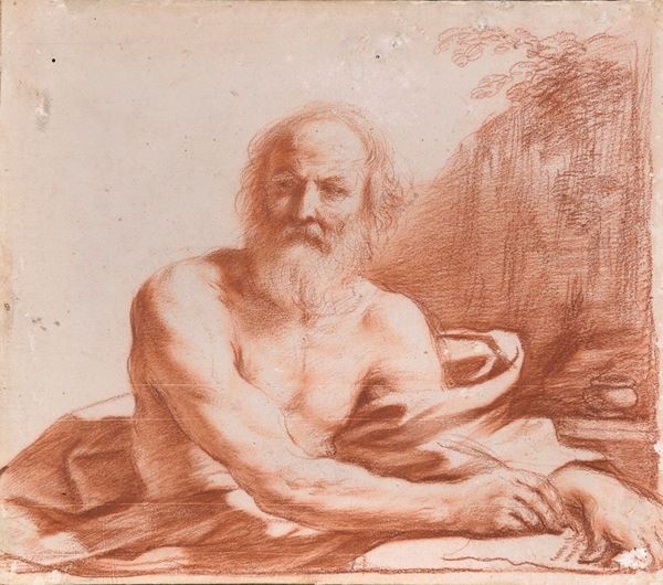 SANGUIGNA SAN GIROLAMO ATTRIBUITA AL GUERCINO