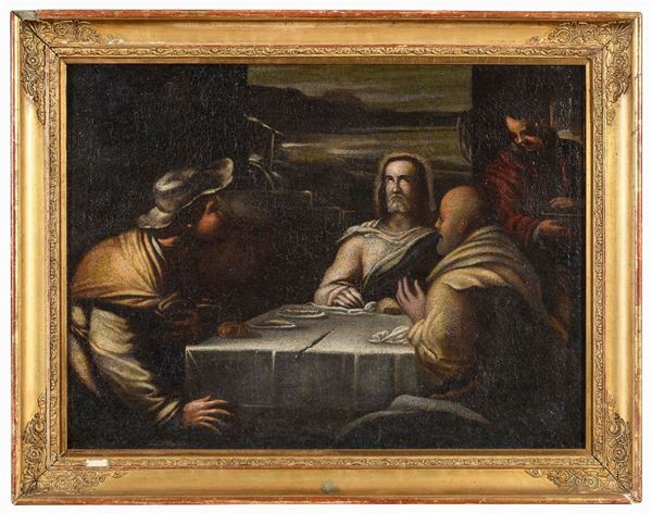 LA CENA IN EMMAUS DI SEGUACE DI LUCA GIORDANO