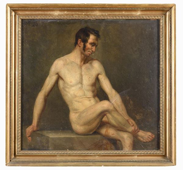 DIPINTO NUDO MASCHILE, INIZI XIX SECOLO