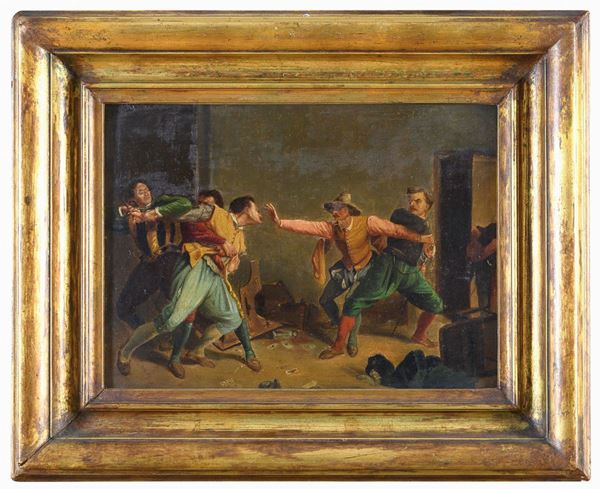 DIPINTO IL BARO DI PITTORE FRANCESE