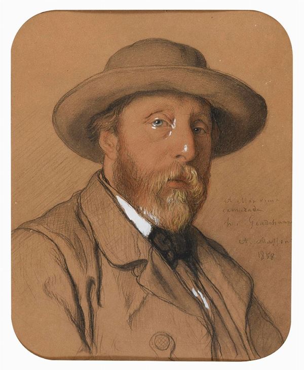 DIPINTO RITRATTO MASCHILE F.TO A. MASSIN