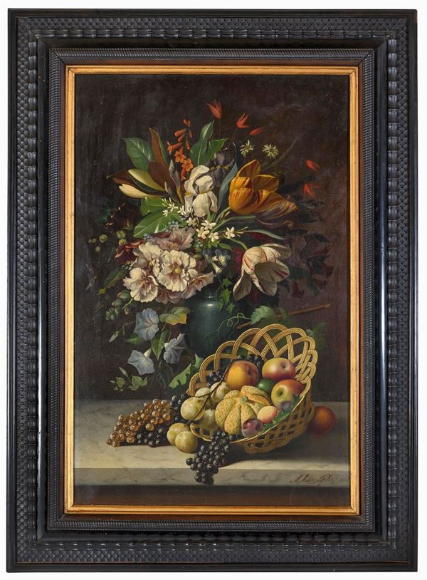 NATURA MORTA DI FIORI DI MICHELANGELO MEUCCI