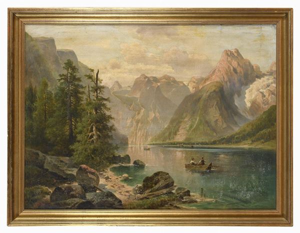 PAESAGGIO LACUSTRE ALPINO DI ANTON PICKERT