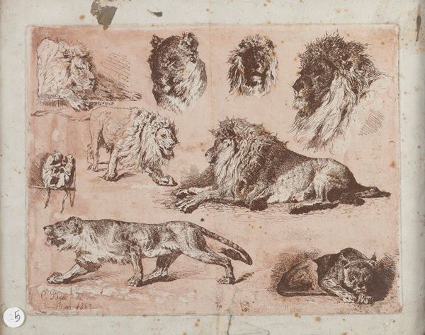 INCISIONE STUDI DI CESARE BISEO