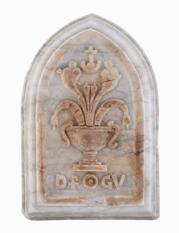 POGGIA FERRO IN MARMO, XVIII SECOLO