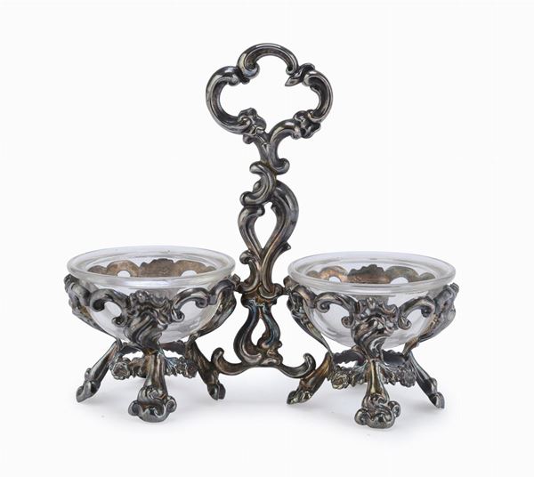 PICCOLA SALIERA IN ARGENTO, FRANCIA POST 1838