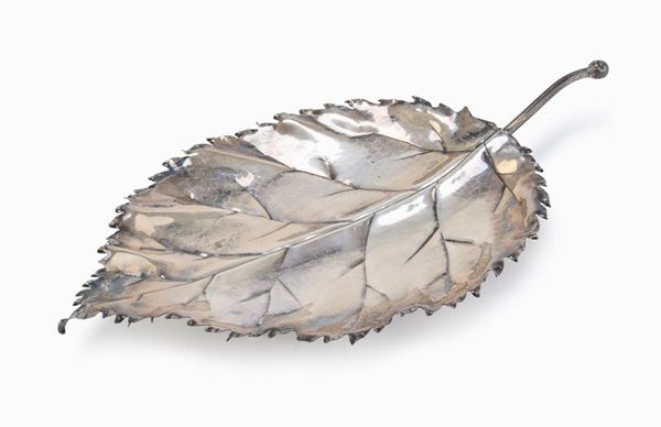 FOGLIA IN ARGENTO, MILANO BUCCELLATI POST 1968