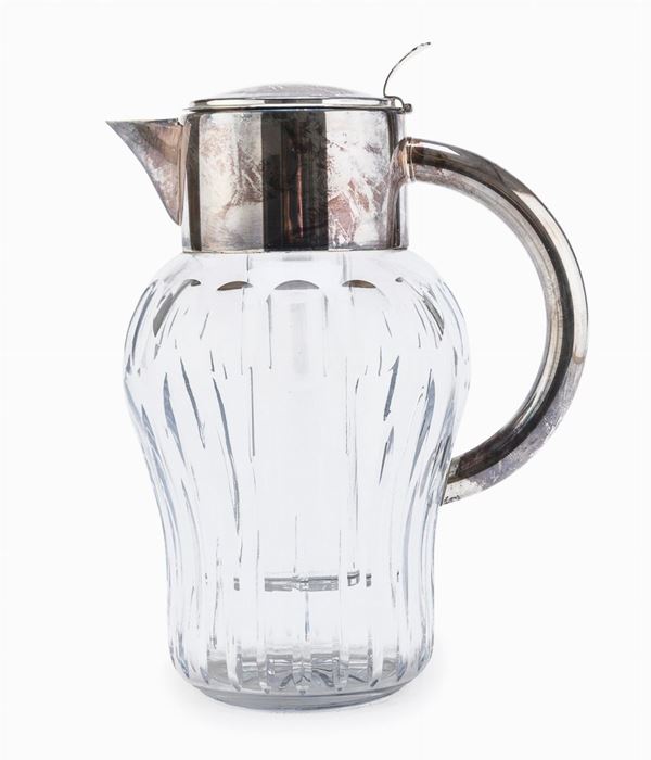 CARAFFA IN VETRO E SILVERPLATE