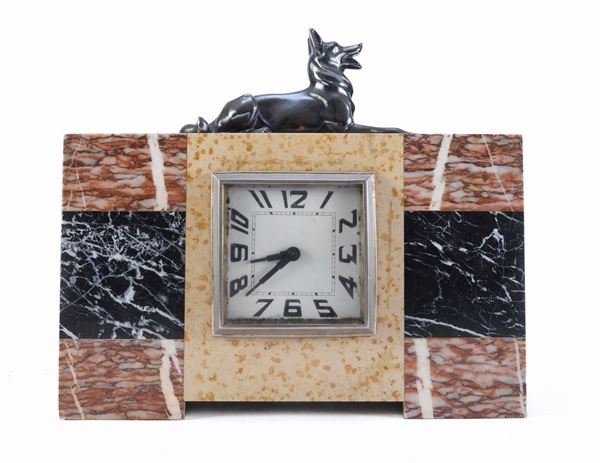 OROLOGIO DA TAVOLO IN MARMO, PERIODO DEC&#210;
