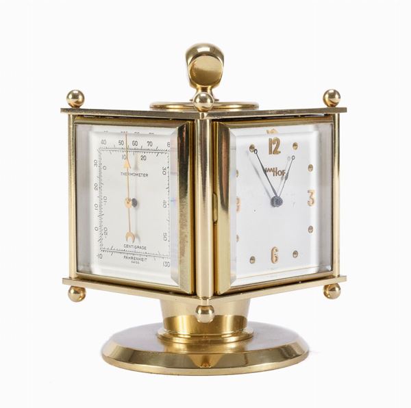 OROLOGIO CON IGROMETRO, BAROMETRO E TERMOMETRO, IMHOF