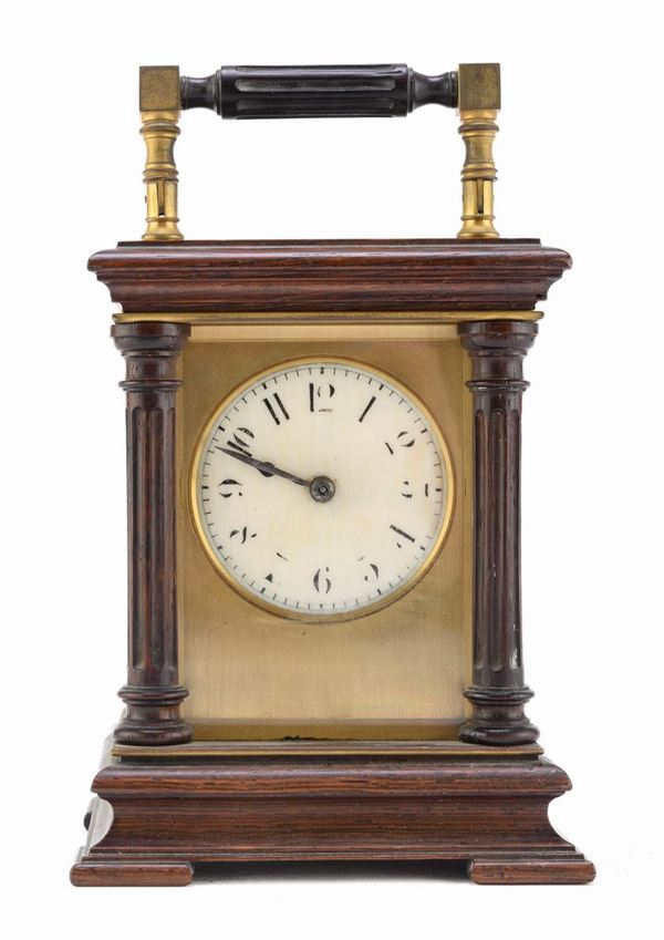 OROLOGIO CAPPUCCINA IN LEGNO, PARIGI XIX SECOLO