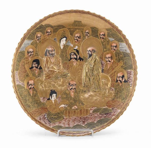 PIATTO IN CERAMICA, GIAPPONE FINE XIX SECOLO