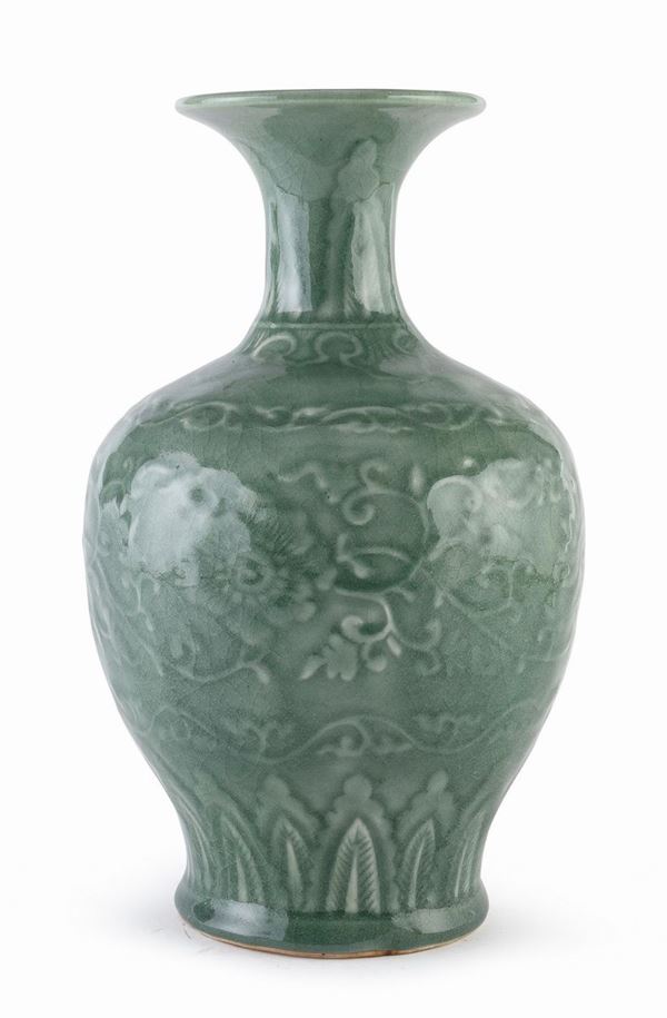 VASO IN PORCELLANA CELADON, CINA
