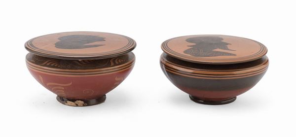 DUE PISSIDI IN TERRACOTTA, XX SECOLO