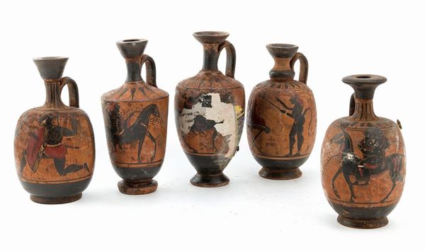 CINQUE LEKITHOS A VERNICE NERA, XIX SECOLO