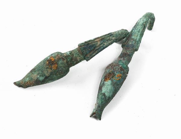 GANCI DA CINTURONE IN BRONZO VI-V SECOLO A.C.
