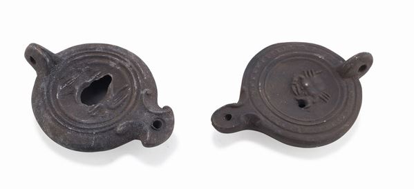 DUE LUCERNE IN TERRACOTTA, XX SECOLO