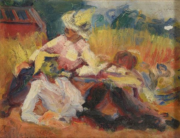 DIPINTO DI ANTONIO VANGELLI, ANNI &#39;40