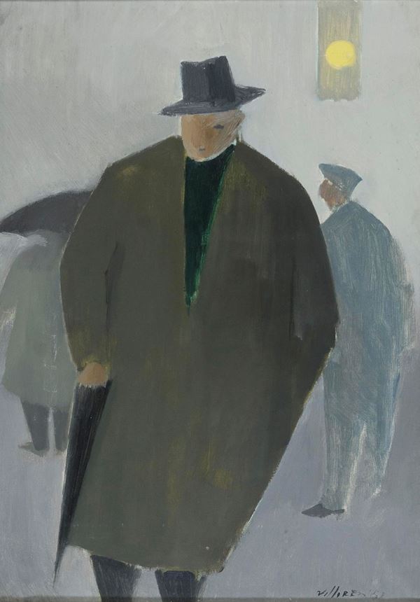 DIPINTO UOMO DI FRANCO VILLORESI, 1951