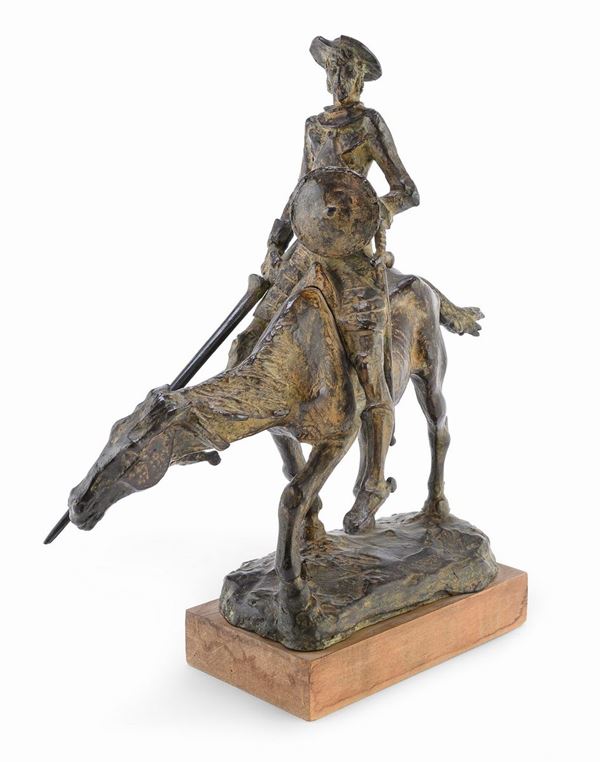 BRONZO DON CHISCIOTTE DI PUBLIO MORBIDUCCI