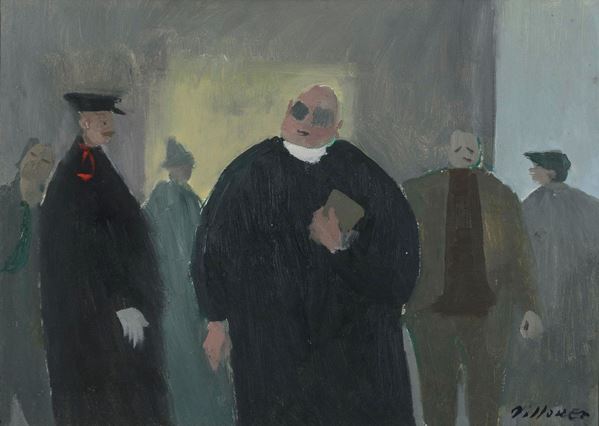 DIPINTO DI FRANCO VILLORESI, 1955