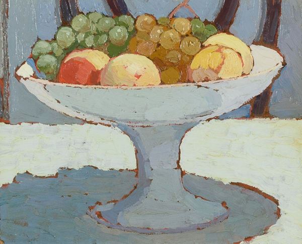 DIPINTO LA FRUTTIERA DI OSCAR GHIGLIA, 1908 ca.