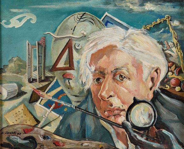 RITRATTO DI GIORGIO DE CHIRICO F.TO E. ZANETTI