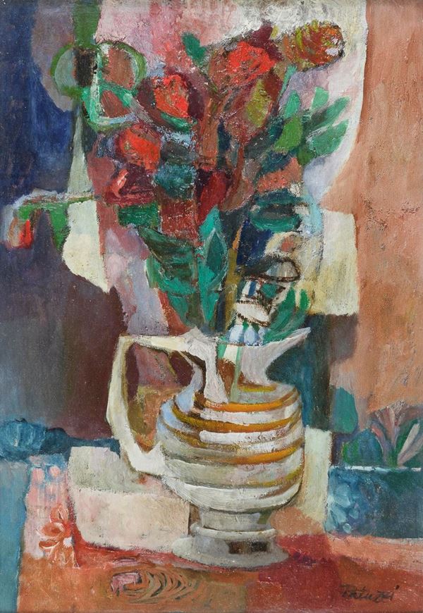DIPINTO ROSE ROSSE DI FRANCO PATUZZI