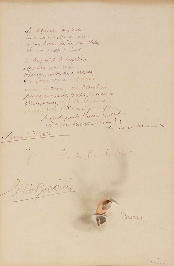 FOGLIO DI ARTISTI DEL NOVECENTO, F.TO BURRI ROMA 1962