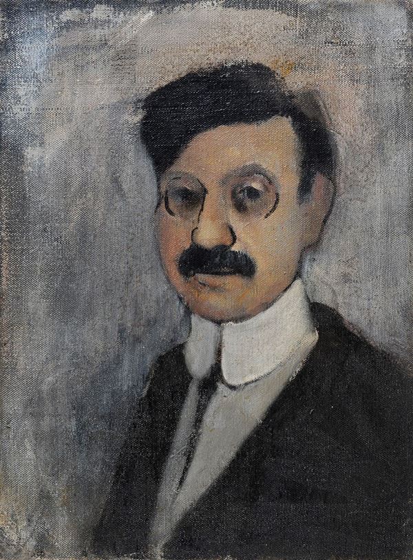 DIPINTO UOMO DI LEONARD E. CREO