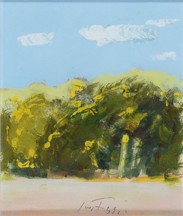 DIPINTO PAESAGGIO DI SERGIO SCATIZZI