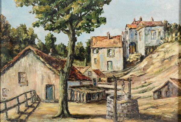 DIPINTO VILLAGGIO DI JACOBUS JOHANNES DOSER