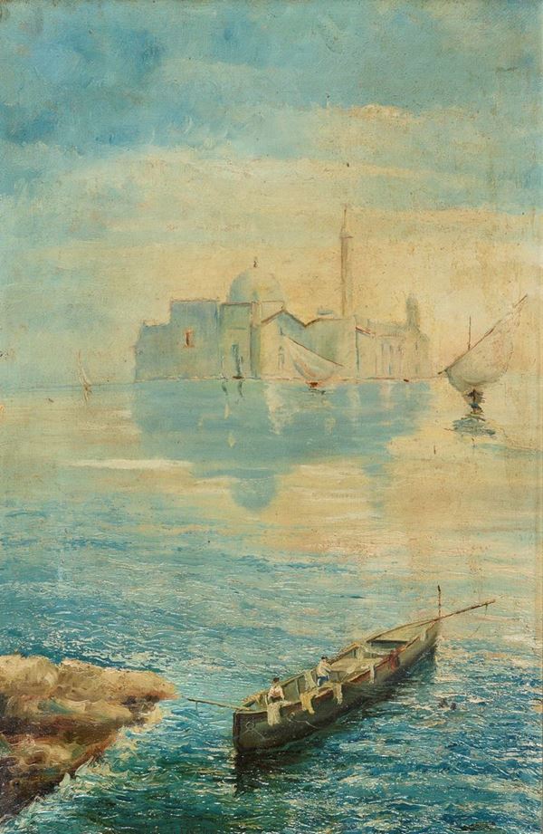 COPPIA DI DIPINTI VENEZIA, F.TI G. CAVALLERI
