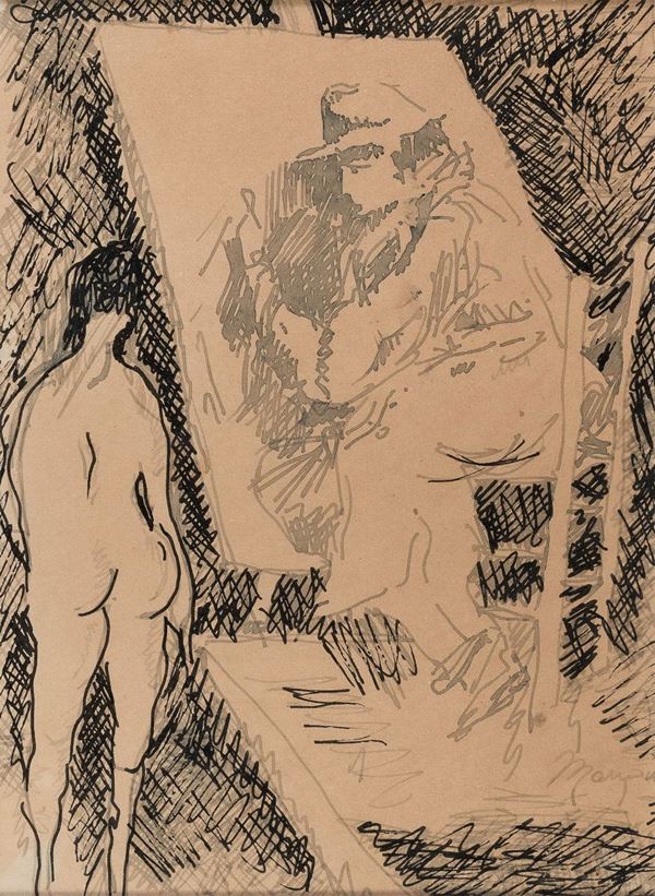 CHINA STUDIO DEL PITTORE F.TO HENRY MANGUIN