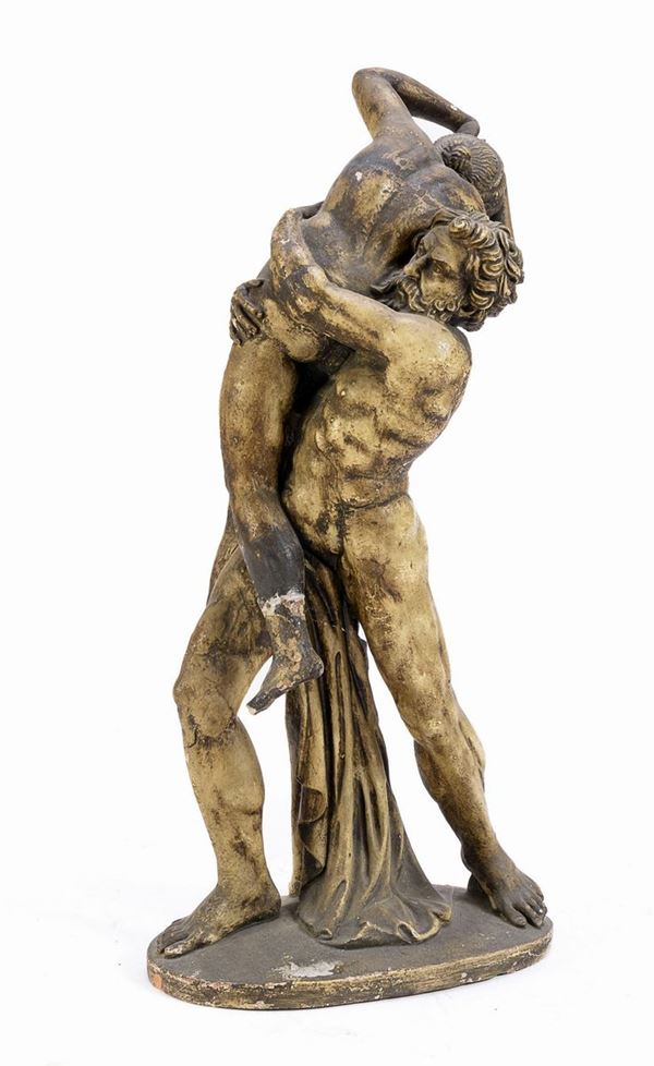 SCULTURA IN STUCCO RATTO DI PROSERPINA