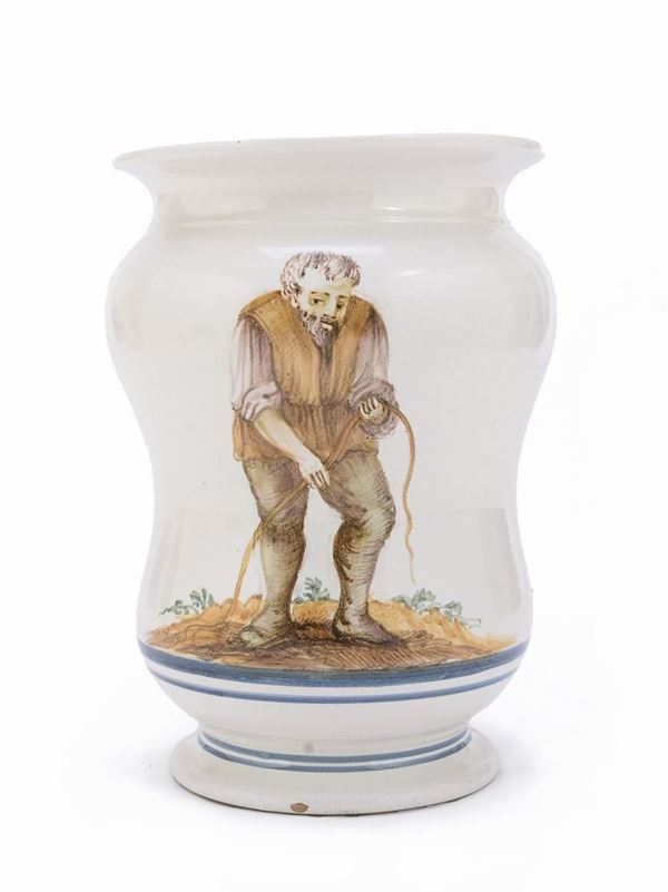 VASO DA FARMACIA IN CERAMICA, CASTELLI