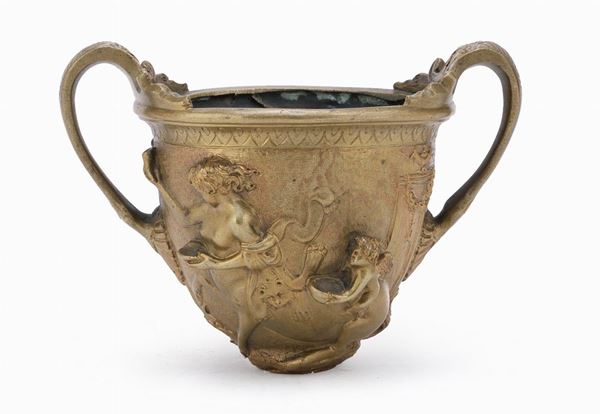 VASCA IN BRONZO DA MODELLO ROMANO