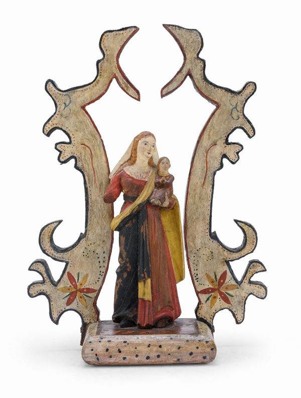 SCULTURA DI VERGINE COL BIMBO, ABRUZZO