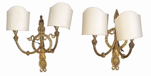 COPPIA DI APPLIQUES STILE IMPERO