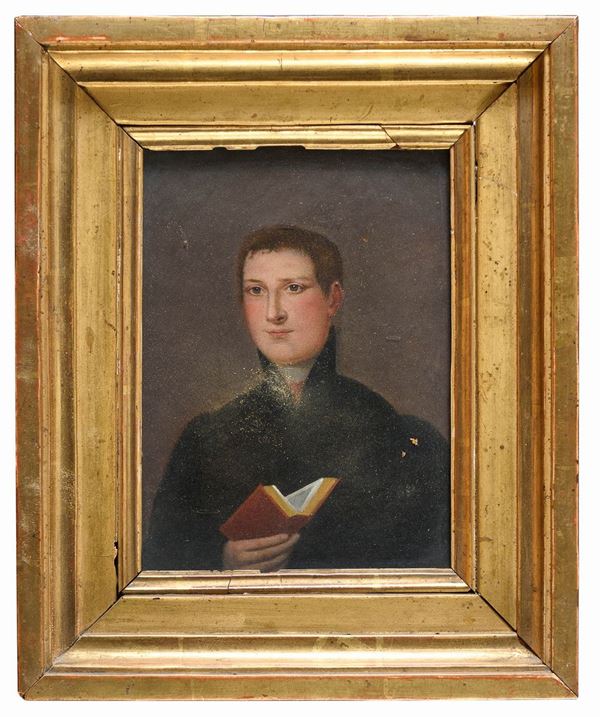 DIPINTO RITRATTO DI GIOVANE PRELATO