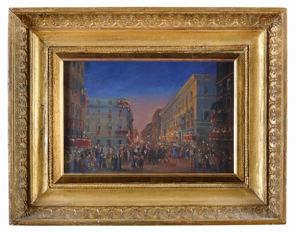 LA FESTA DEI MOCCOLETTI A VIA DEL CORSO DI IPPOLITO CAFFI