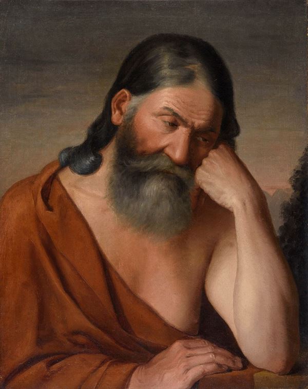 DIPINTO SAN GIROLAMO DI PITTORE TEDESCO