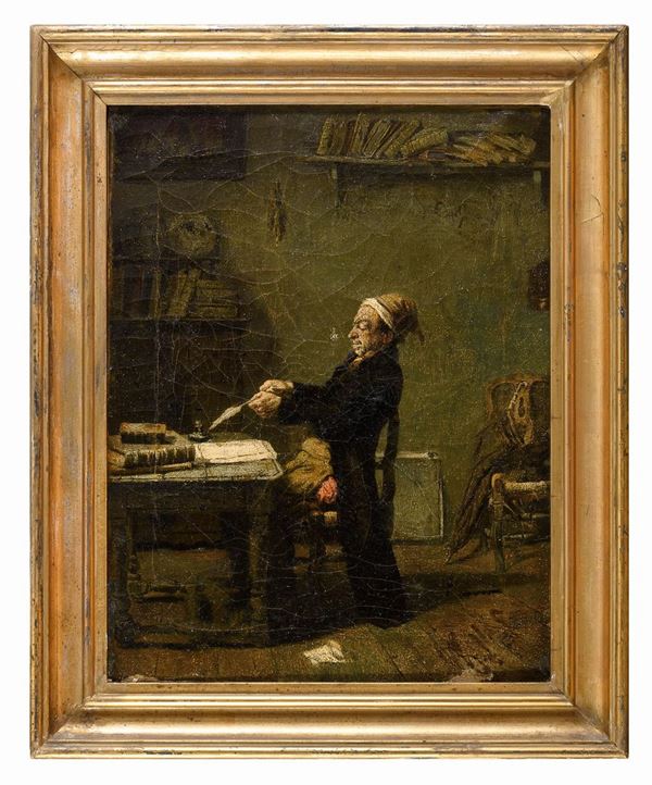 DIPINTO LO SCRIVANO DI ADRIANUS CYRIACUS BLEYS