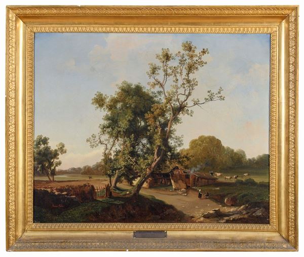 COPPIA DI PAESAGGI F.TI GIUSEPPE PALIZZI