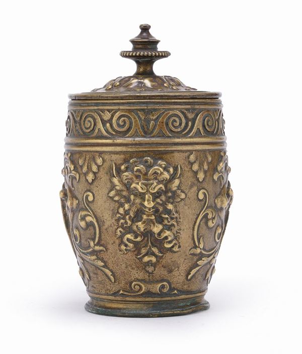 CONTENITORE IN BRONZO, PROBABILMENTE BARBEDIENNE FRANCIA