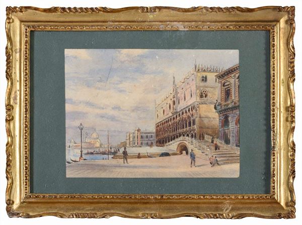 STAMPA VEDUTA DEL PALAZZO DEI DOGI