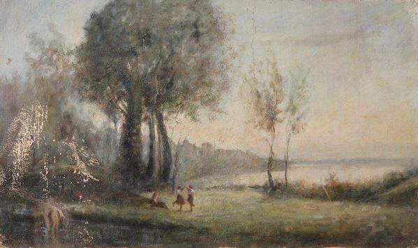 CINQUE DIPINTI VEDUTE DEL PRIMO NOVECENTO