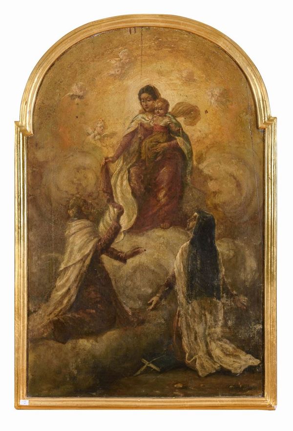 DIPINTO APPARIZIONE DELLA MADONNA DI CESARE GIACHETTI