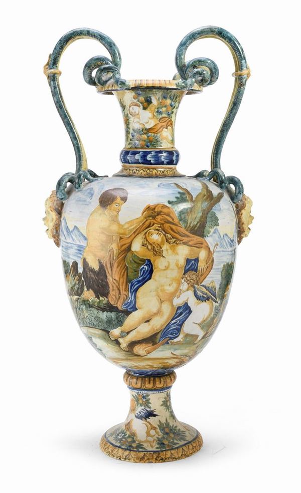 GRANDE VASO IN CERAMICA, CASTELLI