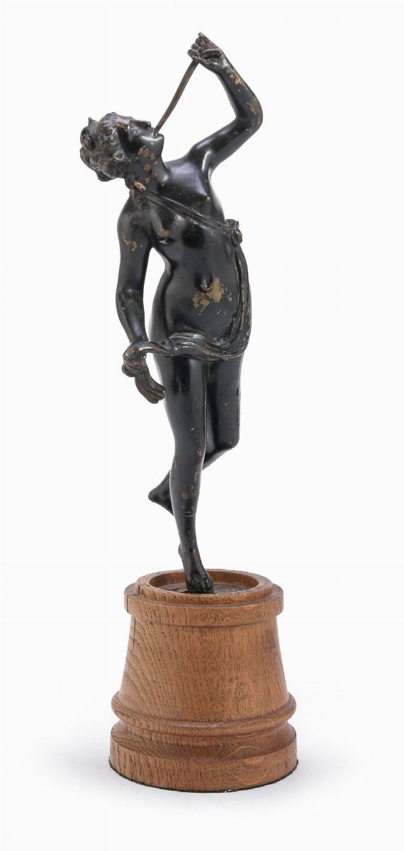 SCULTURA IN METALLO ALLEGORIA DELLA FAMA